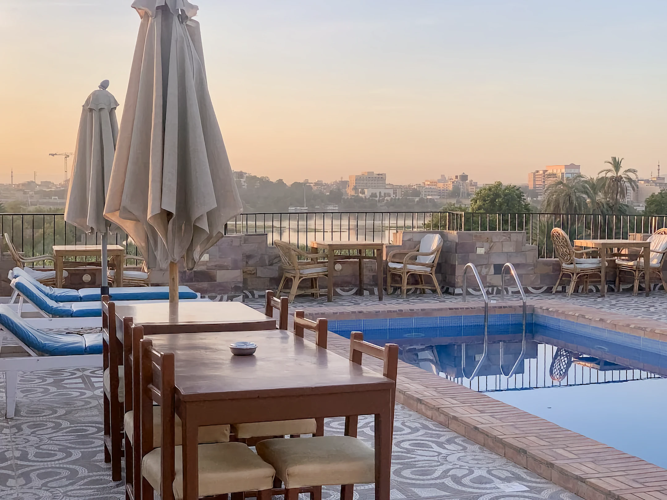 Stunning nile view hotel vista from Nile Panorama Hotel